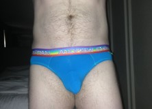 Day 1213 – Blue Andrew Christian Pride Briefs
