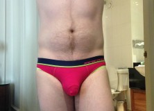 Day 1214 – Fuchsia Andrew Christian Almost Naked Brief/Jock