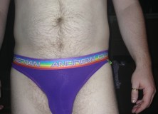 Day 1215 – Purple Andrew Christian Pride Thong