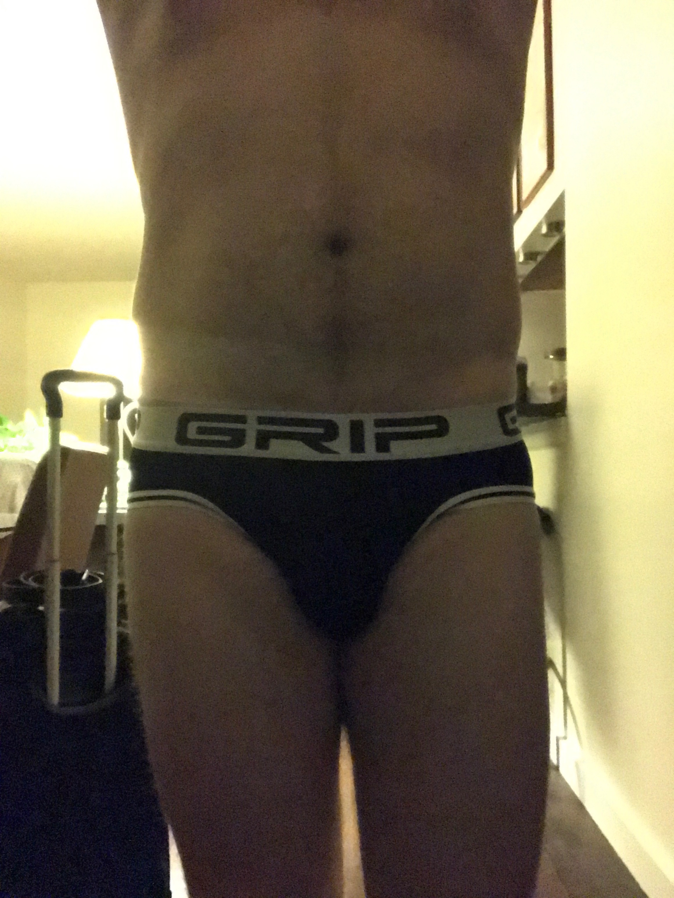Used undies form the perfect Grip for a flight…