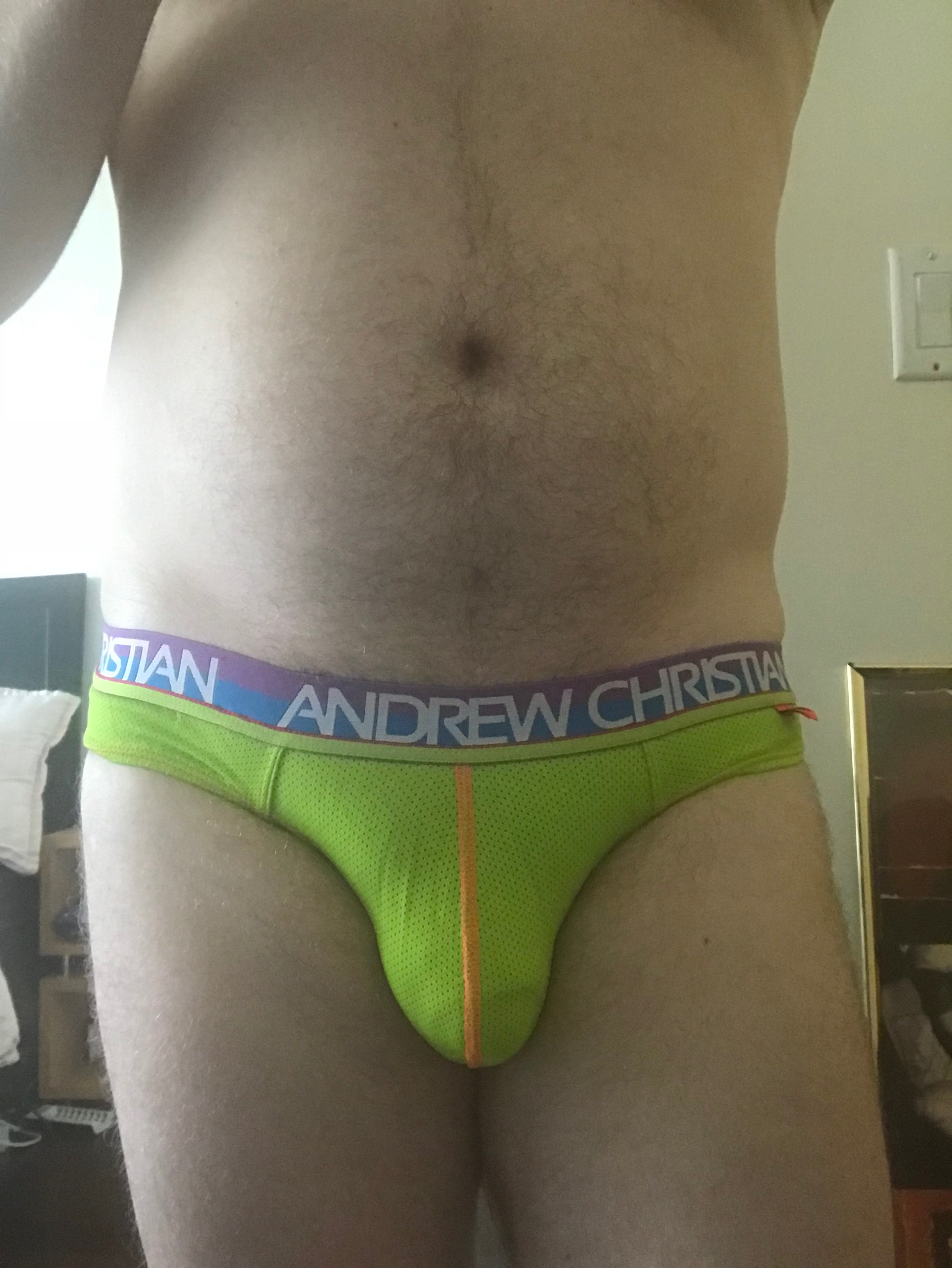 Lime mesh from Andrew Christian makes you Happy…