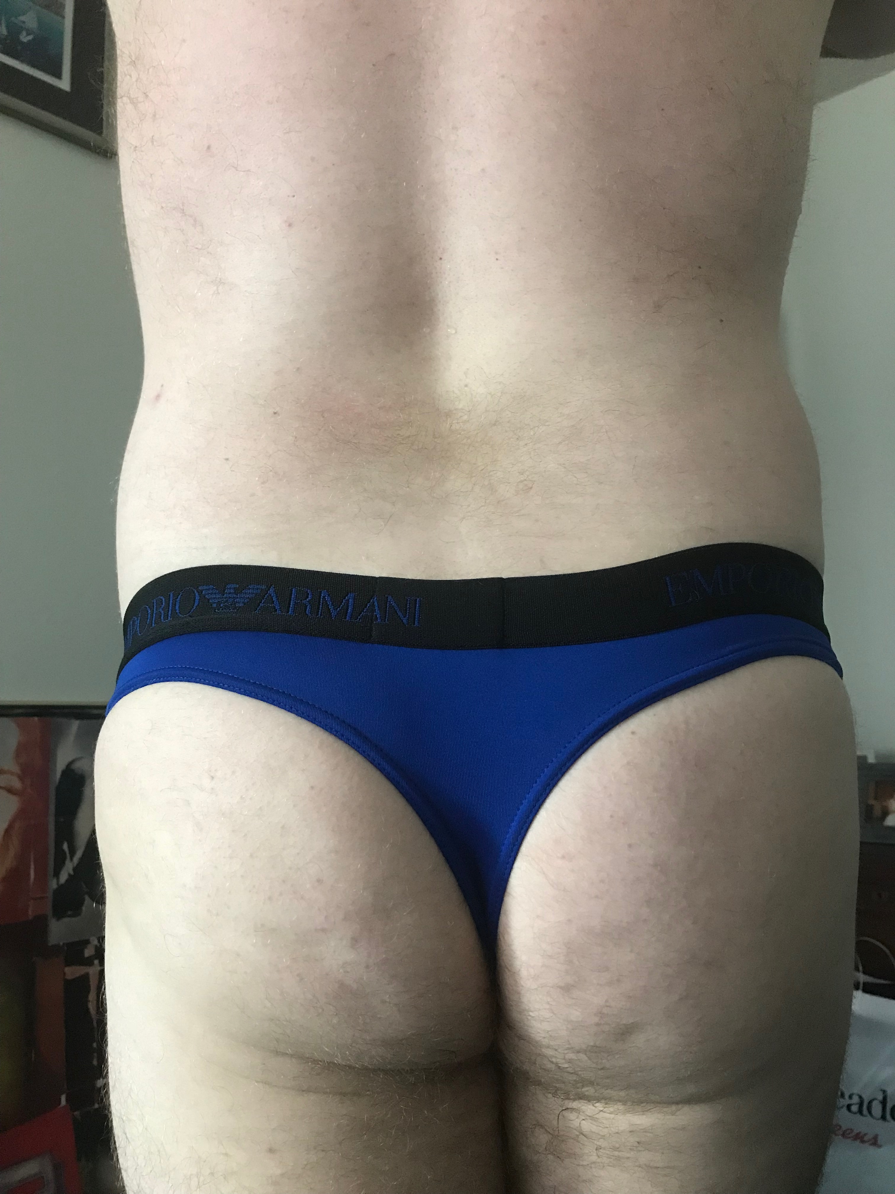 EA Thong in bright blue microfiber for a travel day…