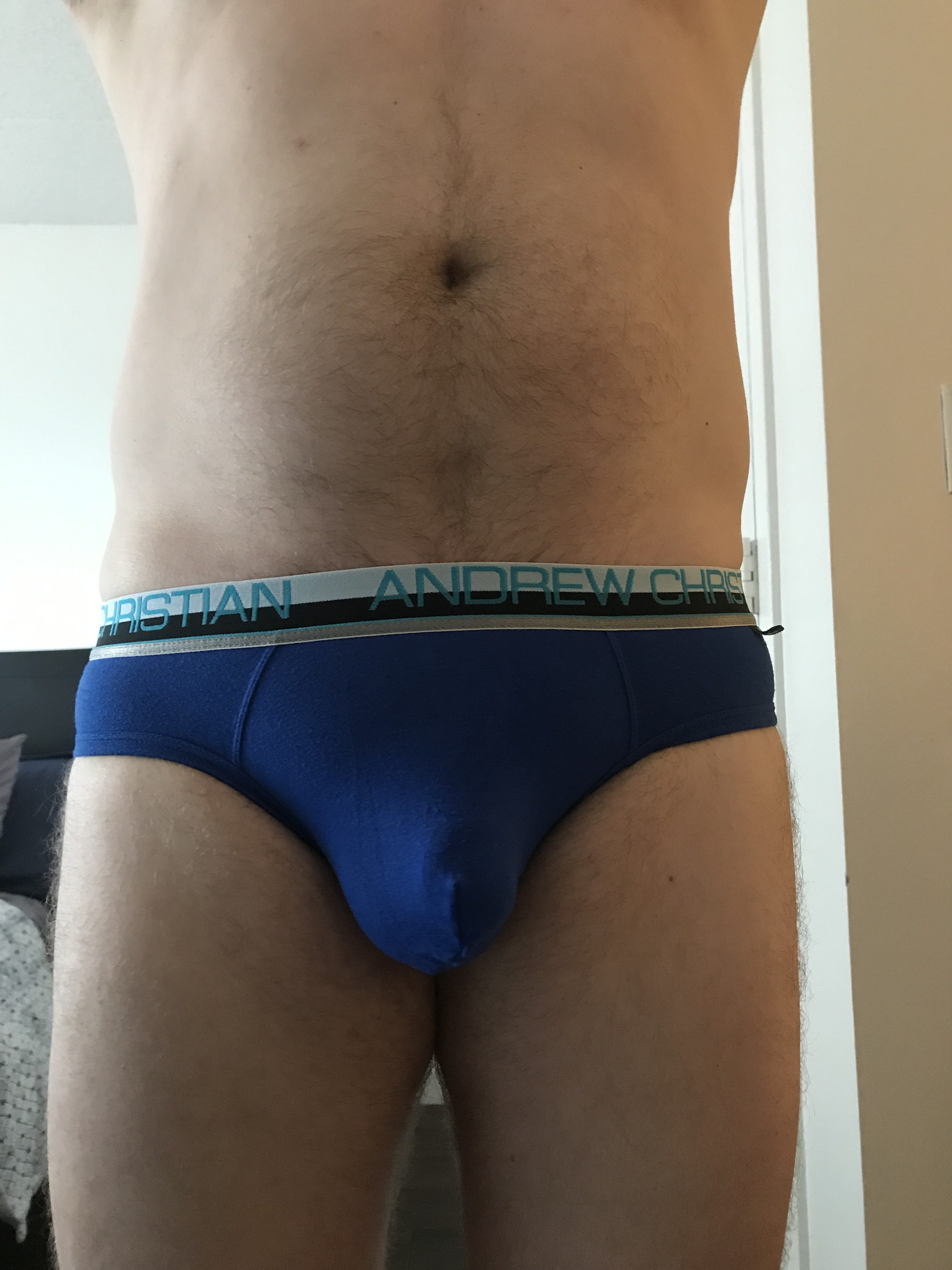 Air-Jock in bright blue for hump day…