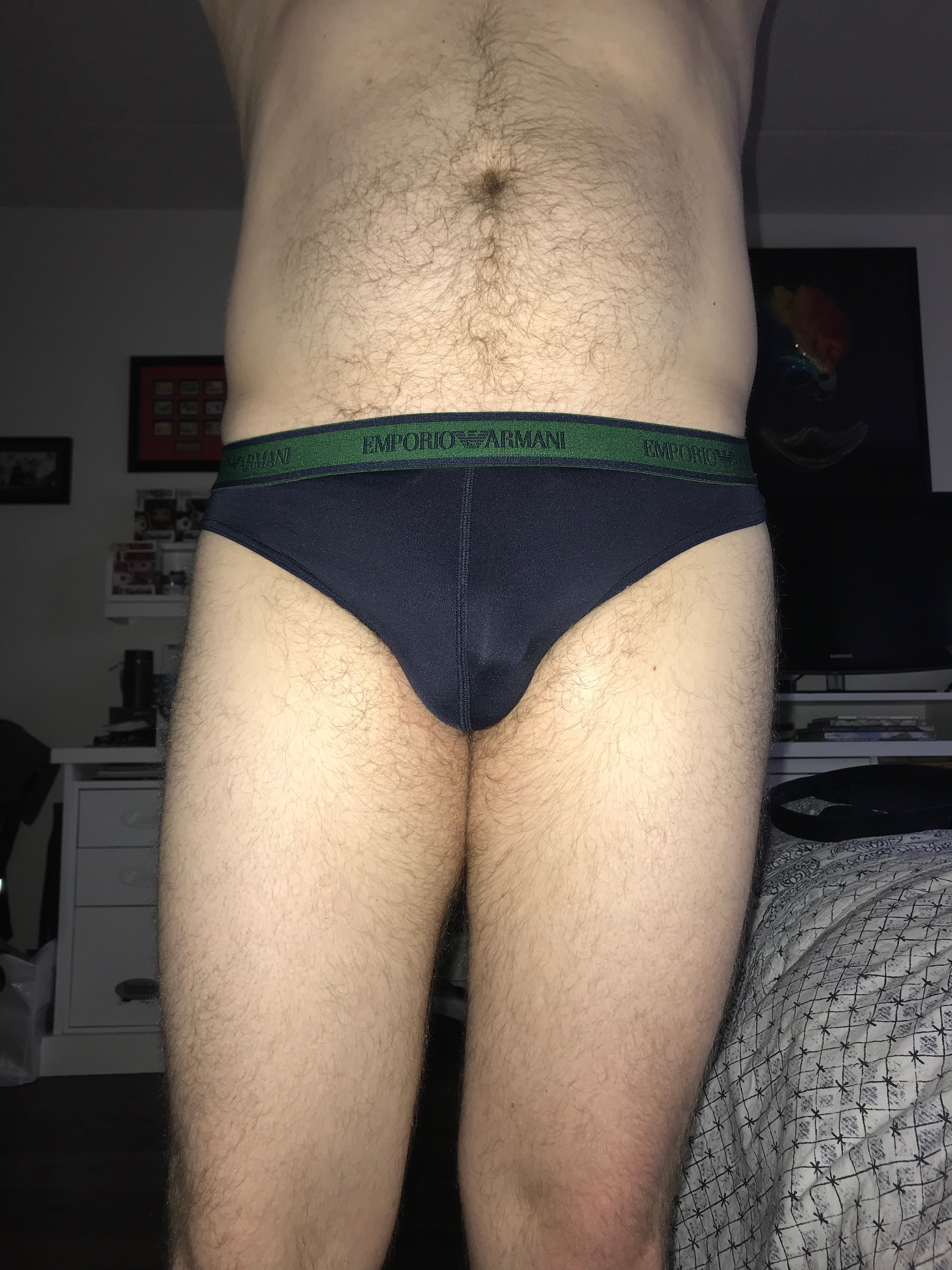 Armani thong for a warmer day…