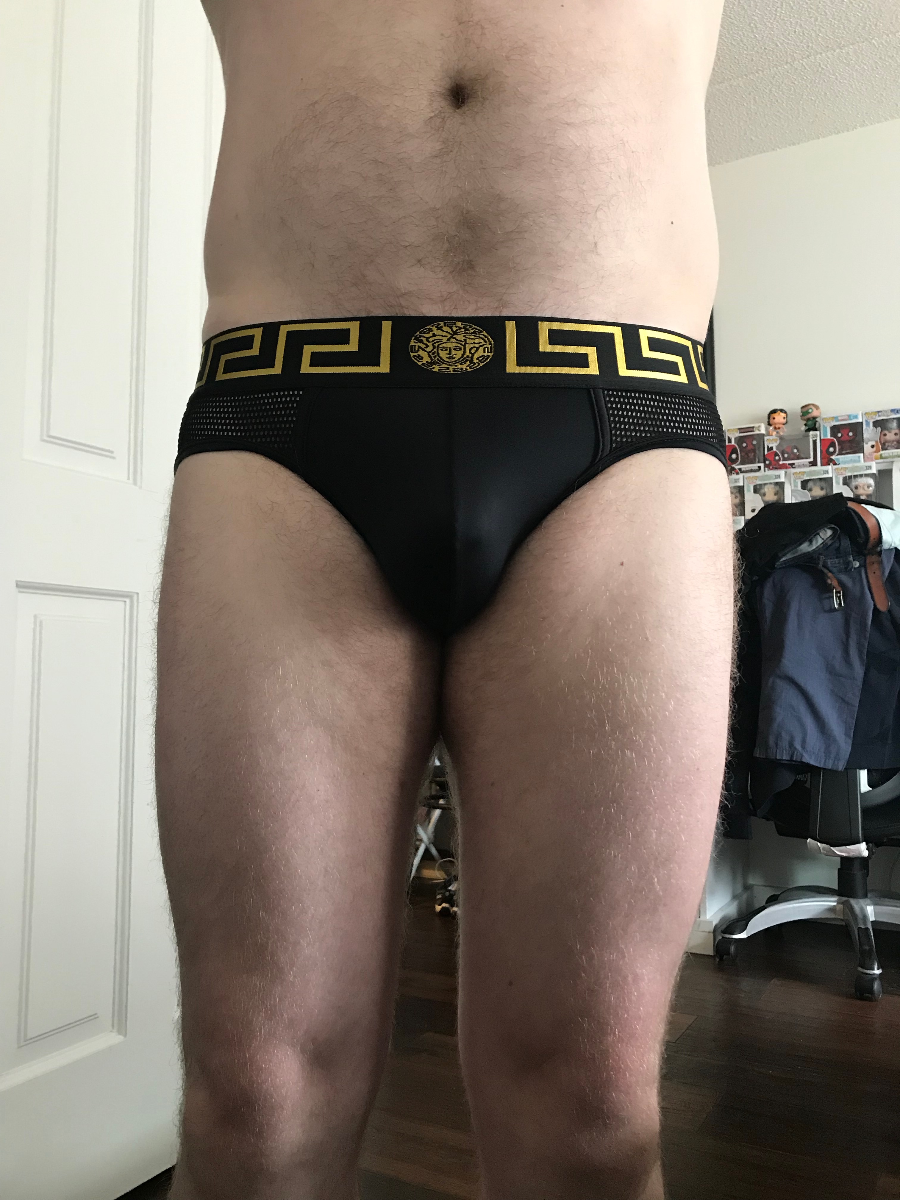 Versace black and mesh briefs to start the week…