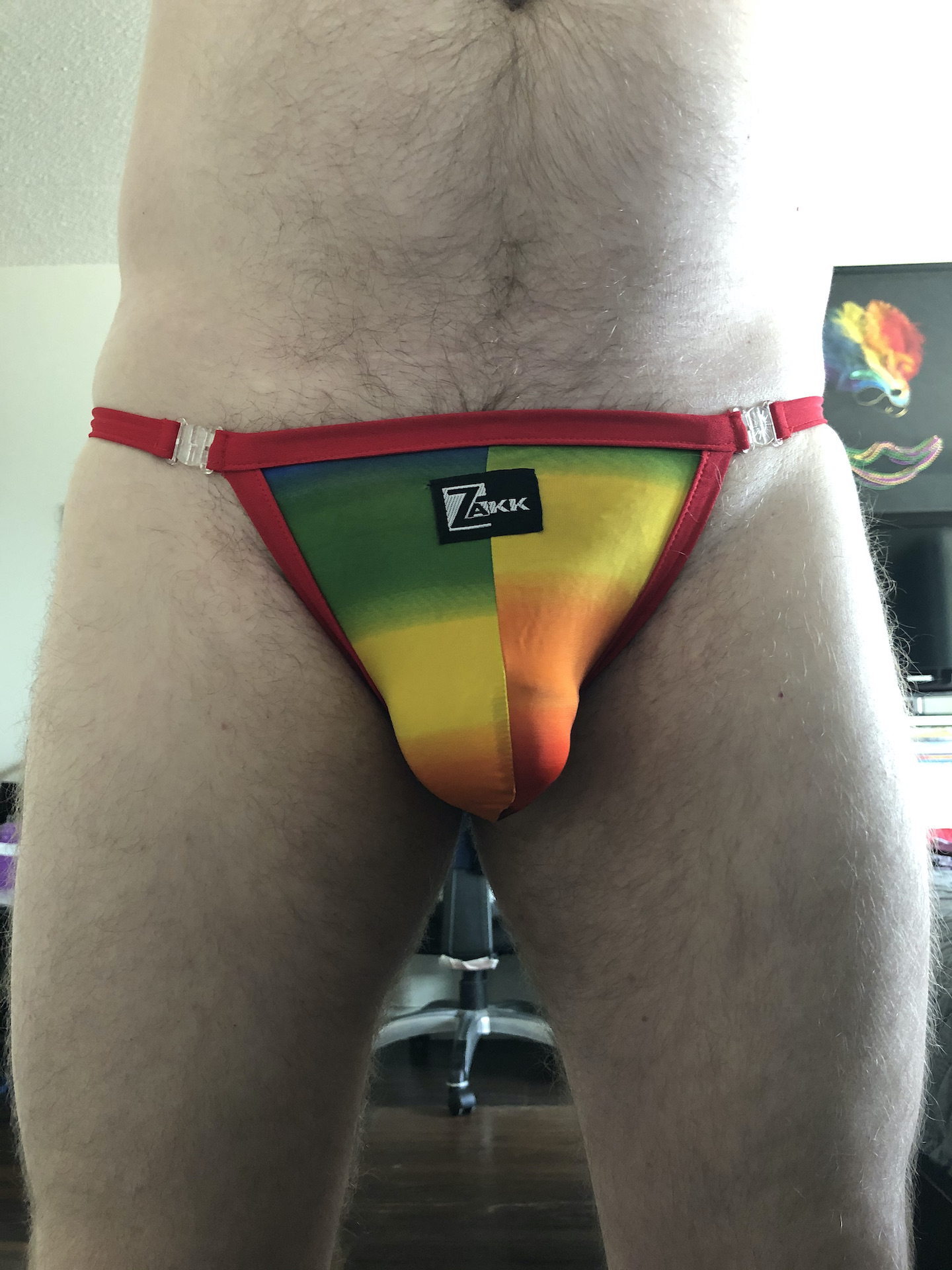 Easy Access…a bright thong with clips you say?